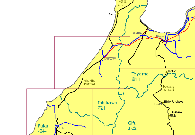 Ishikawa Railway Map
