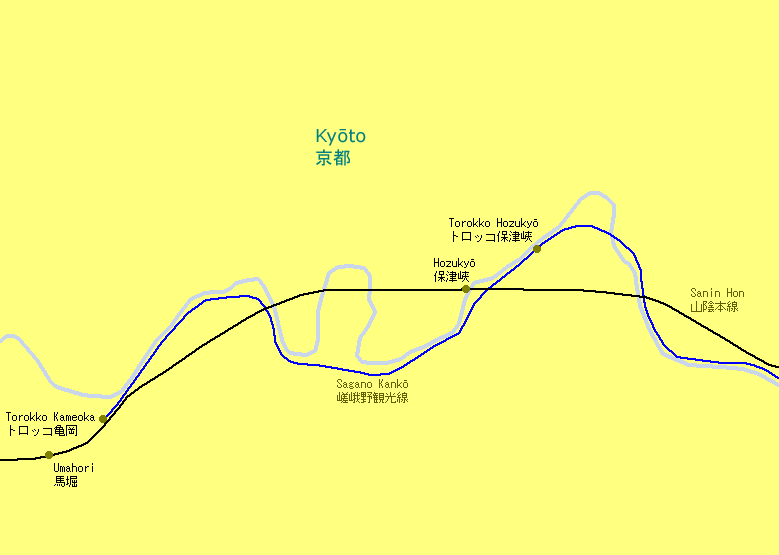 Umahori Railway Map