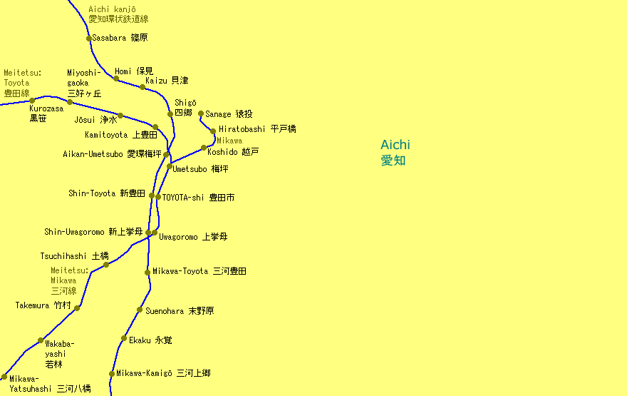 Toyota Railway Map