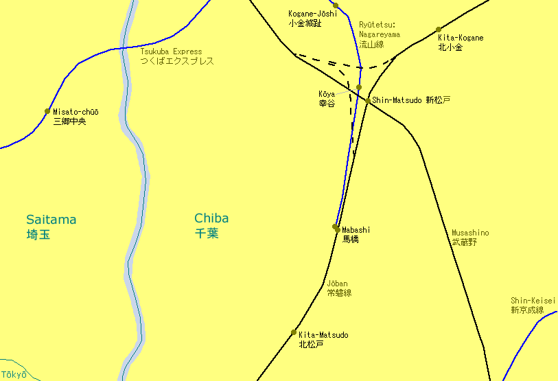 Mabashi Railway Map