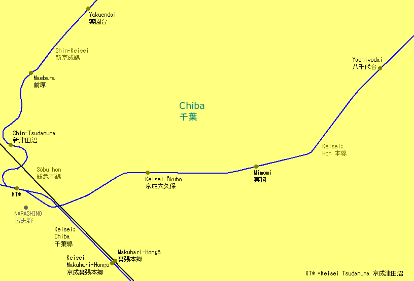 Mimomi Railway Map
