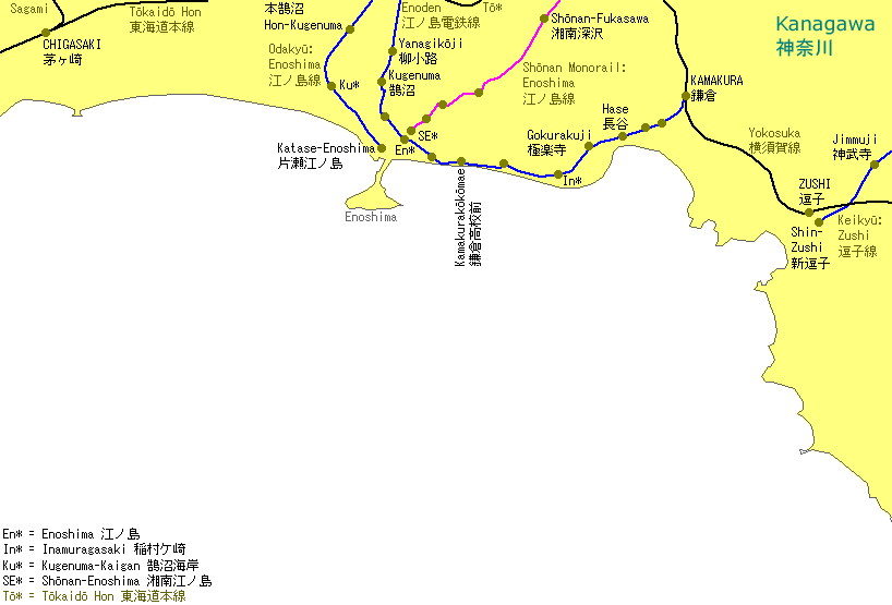 Enoshima Railway Map