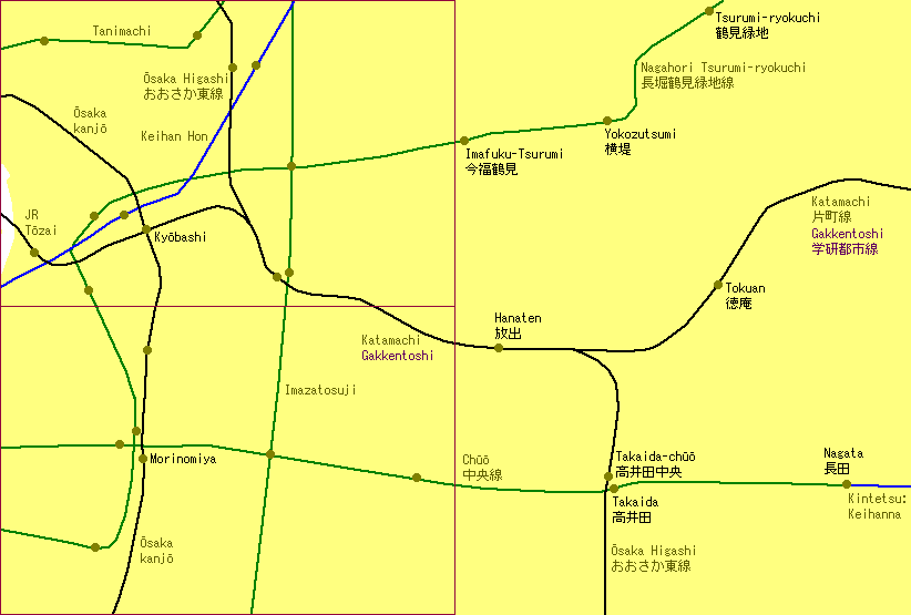 Nagata Railway Map