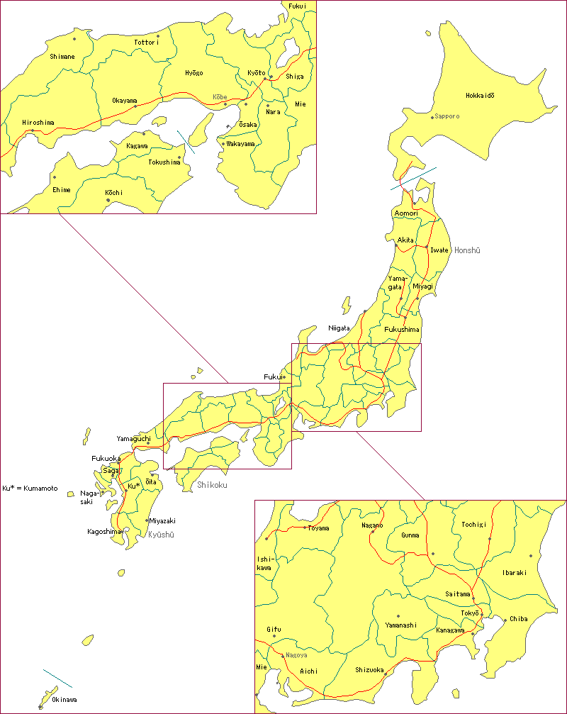 Map of Japan
