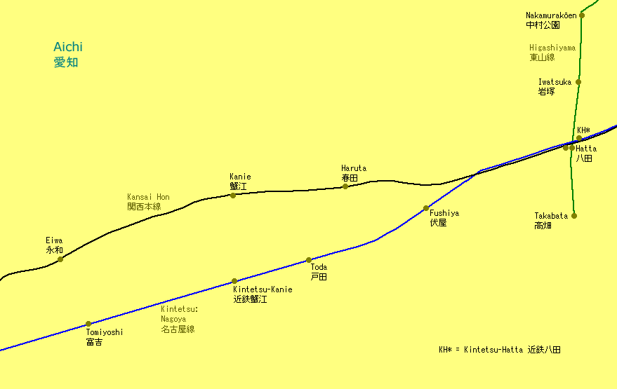 Hatta Railway Map