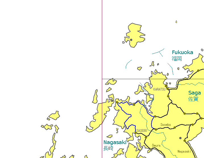 NW Kyūshū Railway Map