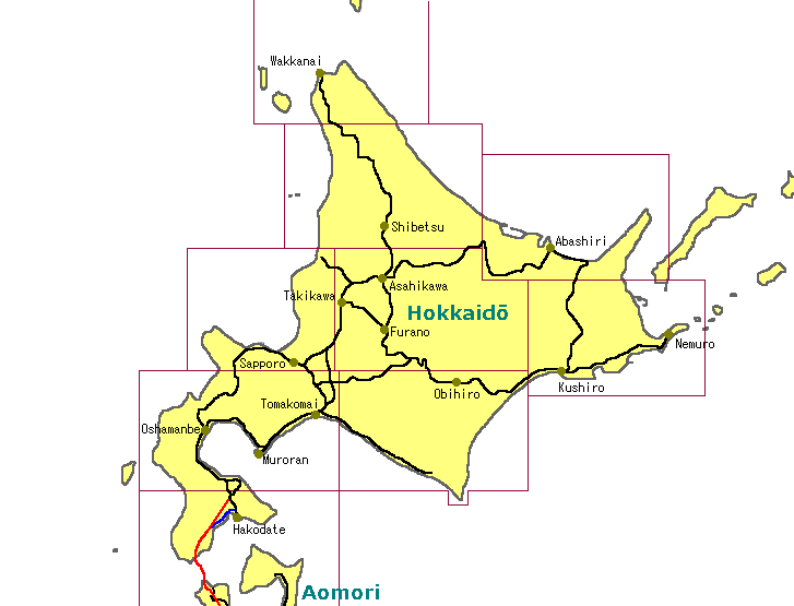 Hokkaidō Railway Map